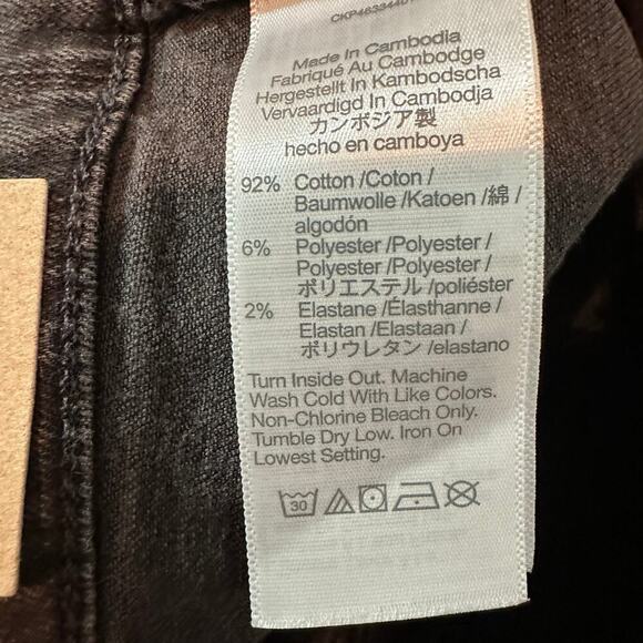 Madewell 9" Mid Rise SKINNY Exposed Button Fly Jeans Raw Hem Size 32 Stretch - Picture 7 of 15